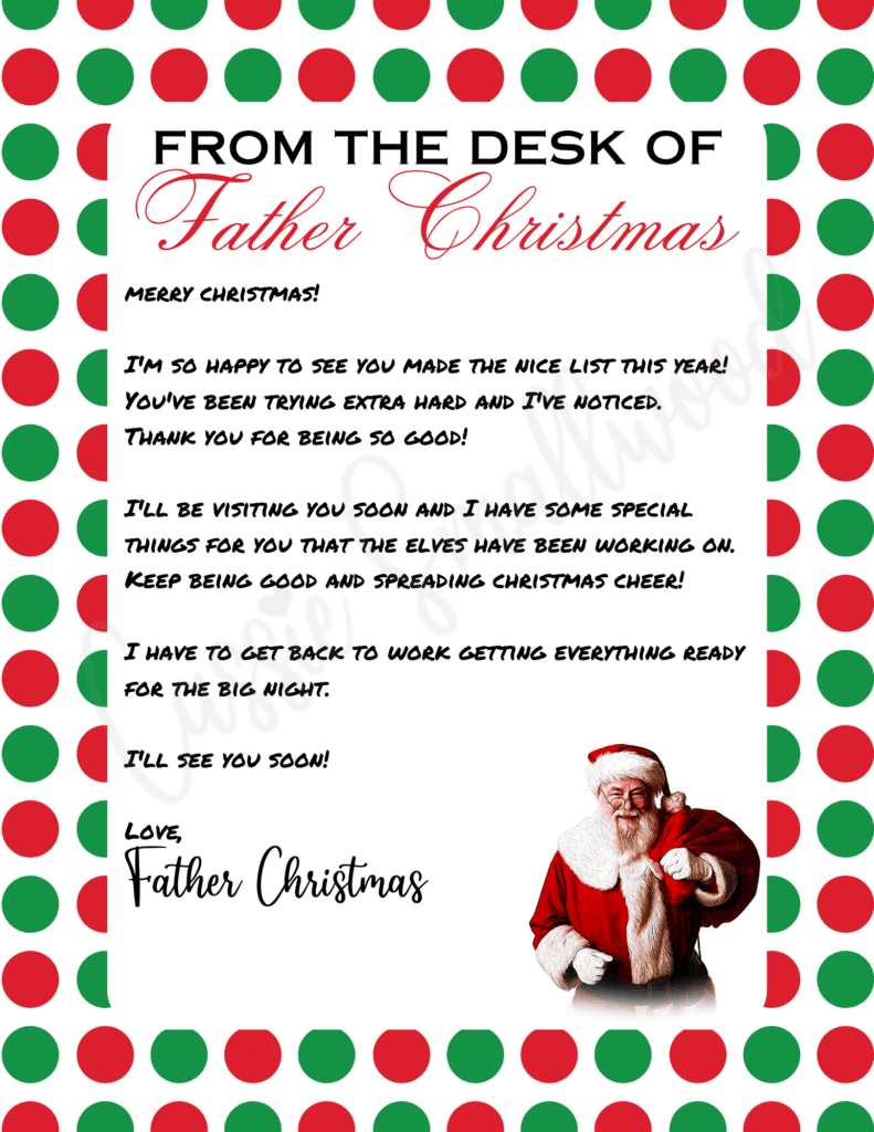 the cutest letters from santa - cassie smallwood